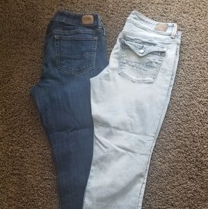 AE crop jean light color